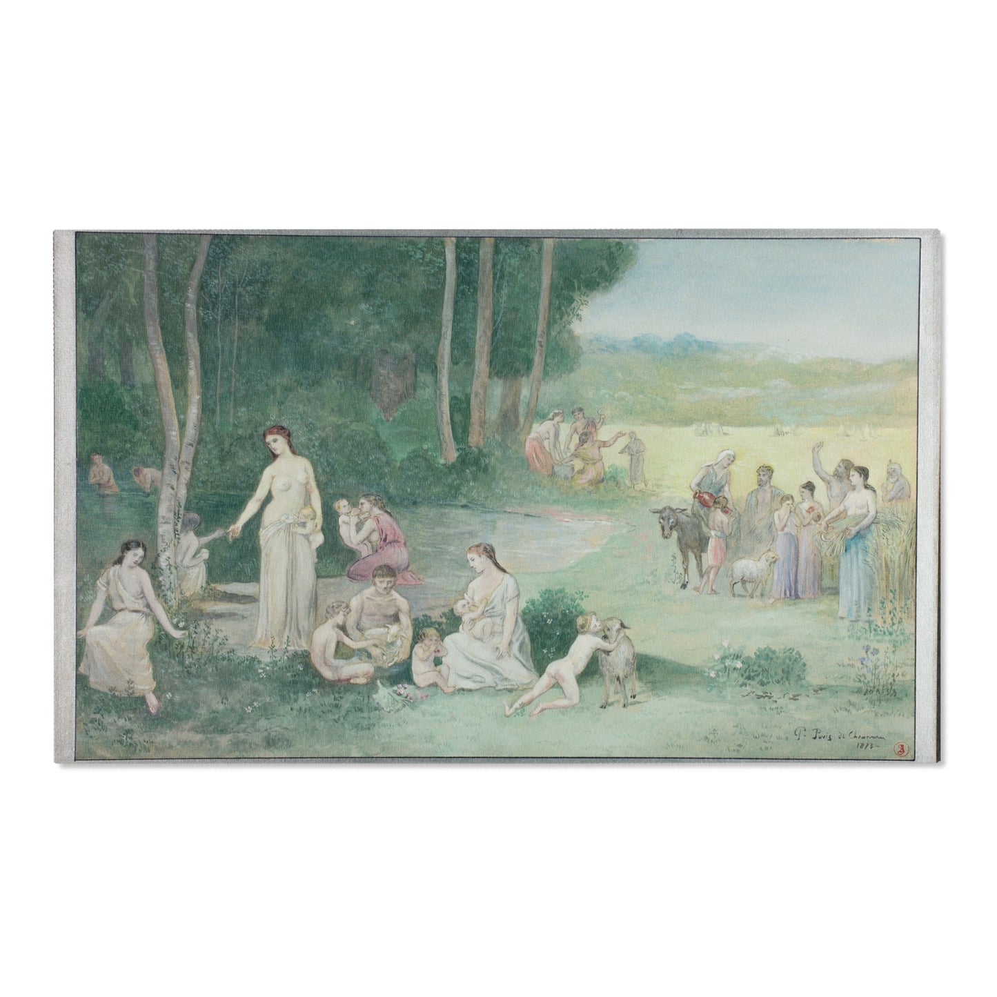 Pierre Puvis de Chavannes - Summer | Area Rug