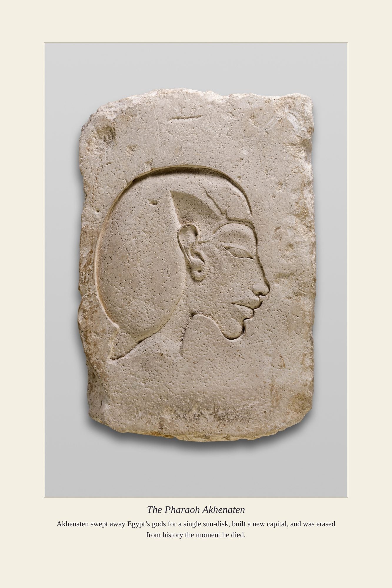 The Pharaoh Akhenaten — antique art print