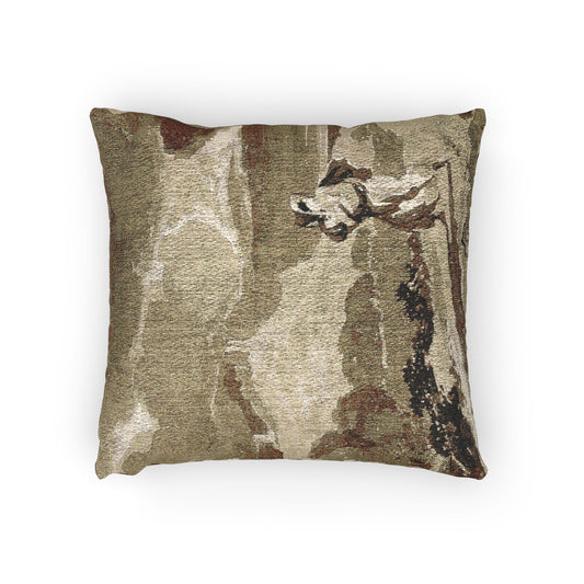 Woman with Baby Fleeing Across Moors — Constable Pillow