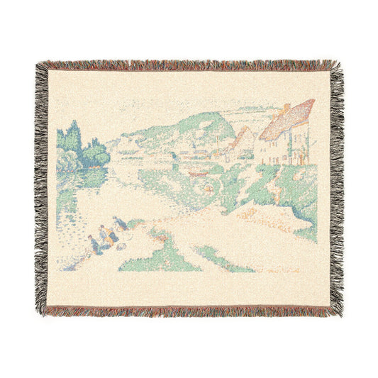 The Andelys — Signac Tapestry Blanket