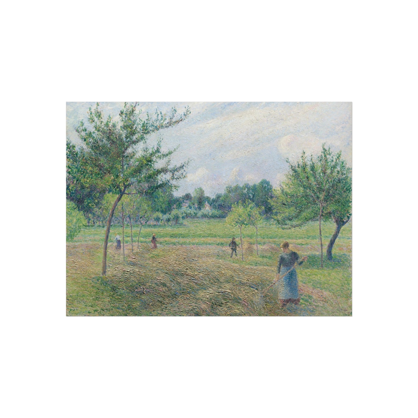 Camille Pissarro - Haymaking at Éragny | Fine Art Poster
