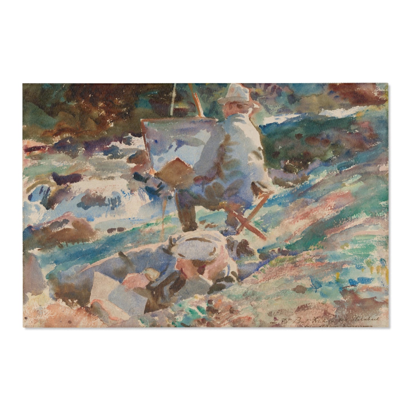 John Singer Sargent - An Artist at His Easel | Area Rug