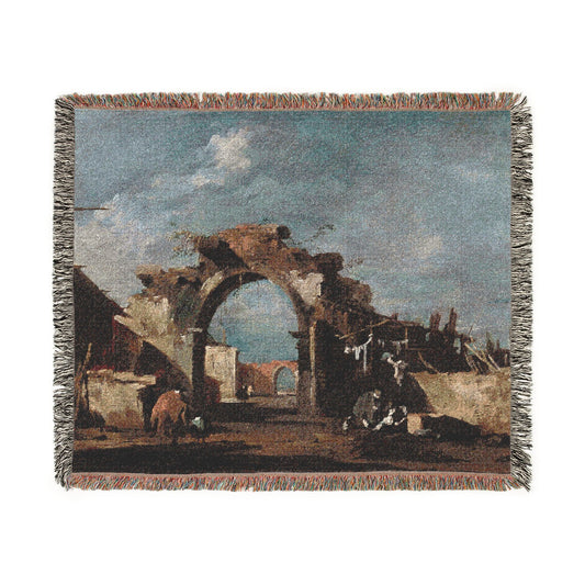 Ruined Archway — Guardi Tapestry Blanket