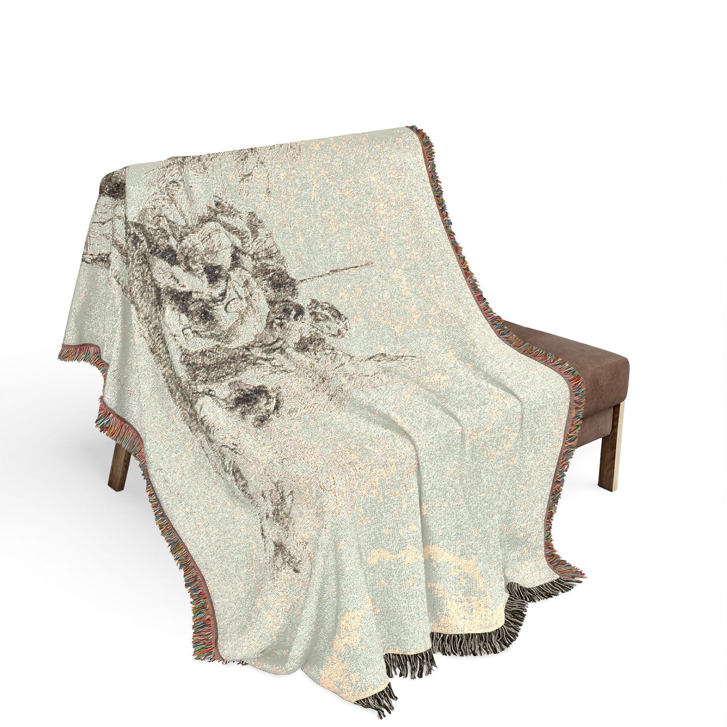 Giovanni Battista Tiepolo - Three Soldiers and a Boy, from Capricci | Woven Tapestry Blanket