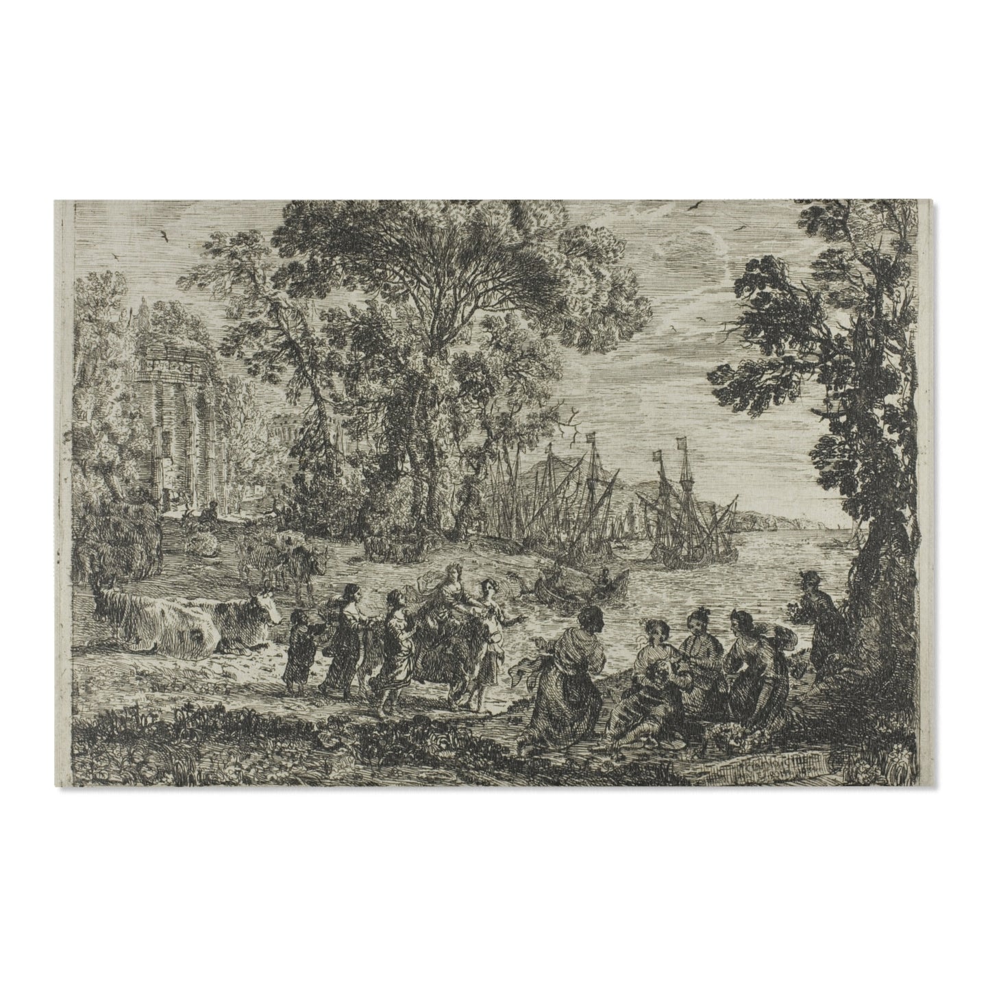 Claude Lorrain - The Rape of Europa | Area Rug