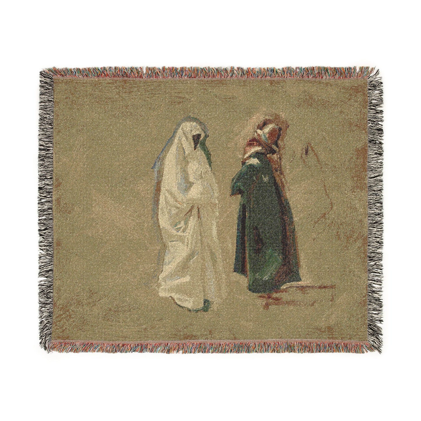 John Singer Sargent - Study of Two Bedouins | Woven Tapestry Blanket