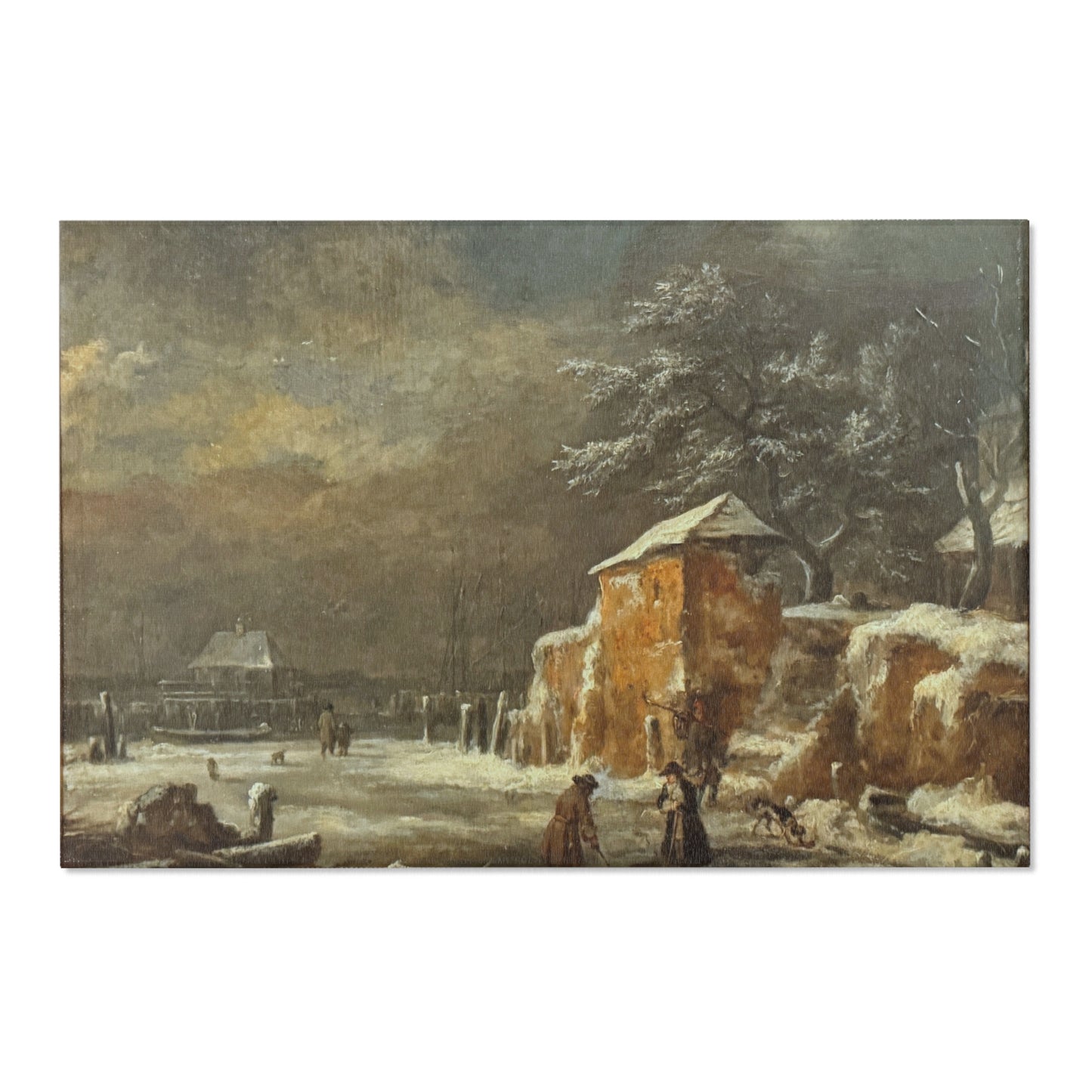 Hamburg, Kunsthalle, Jacob van Ruisdael, Winterlandschaft | Area Rug