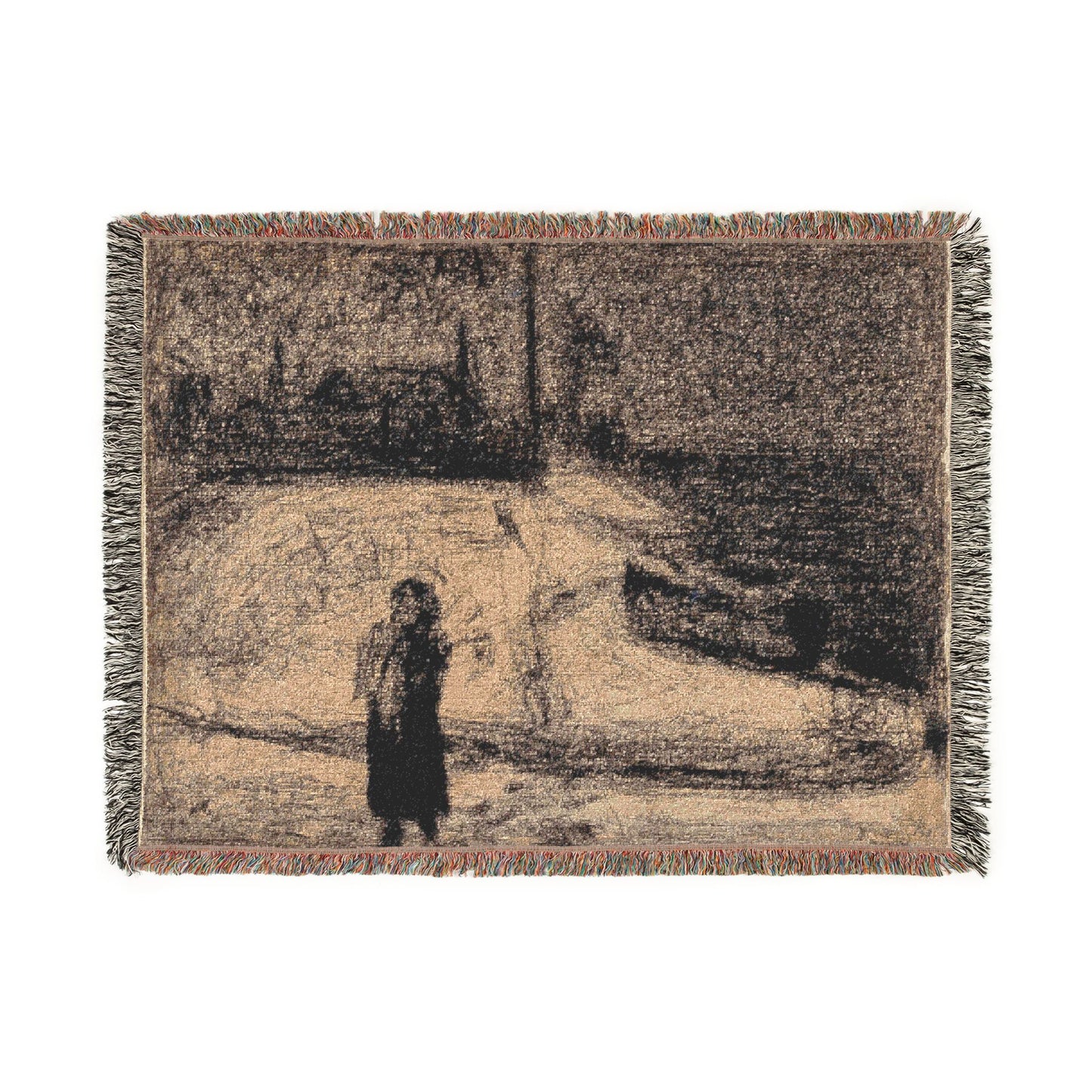 Georges Seurat - The Zone (Outside the City Walls) | Tapestry Blanket