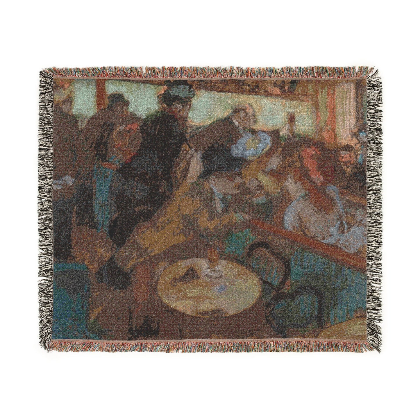 Hilaire Germain Edgar Degas - Café-Concert (The Spectators) | Woven Tapestry Blanket