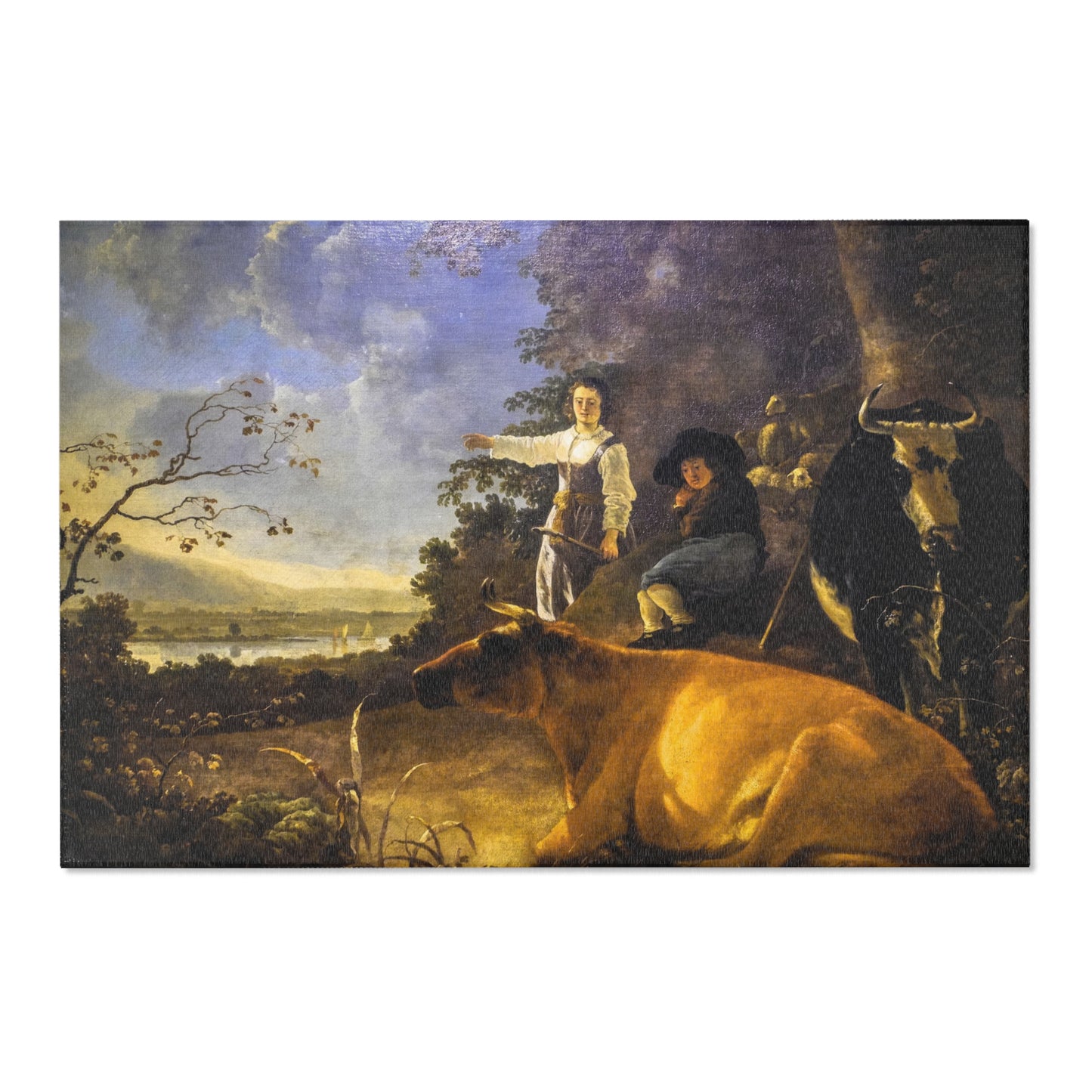 Aelbert Cuyp - Cattle with Shepherds | Area Rug
