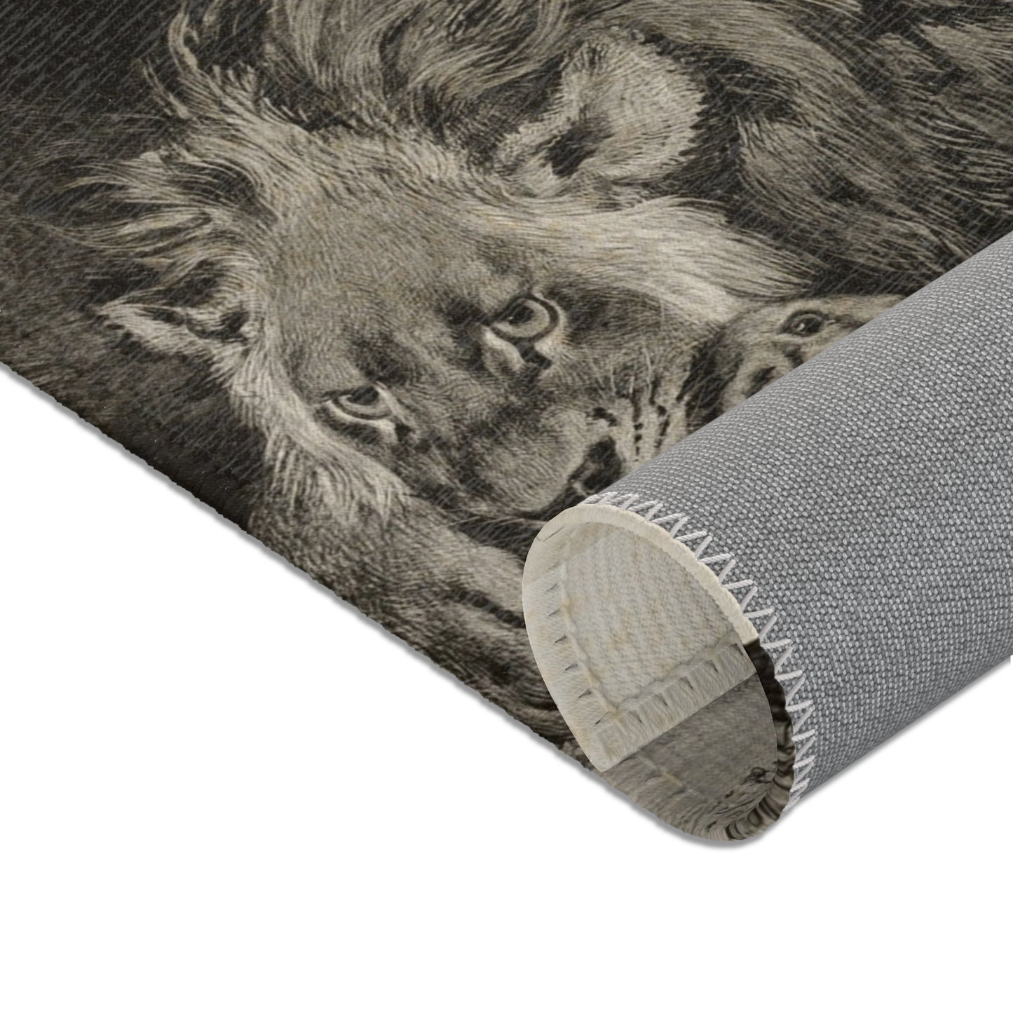 Eugène Delacroix - Lion of the Atlas Mountains | Area Rug