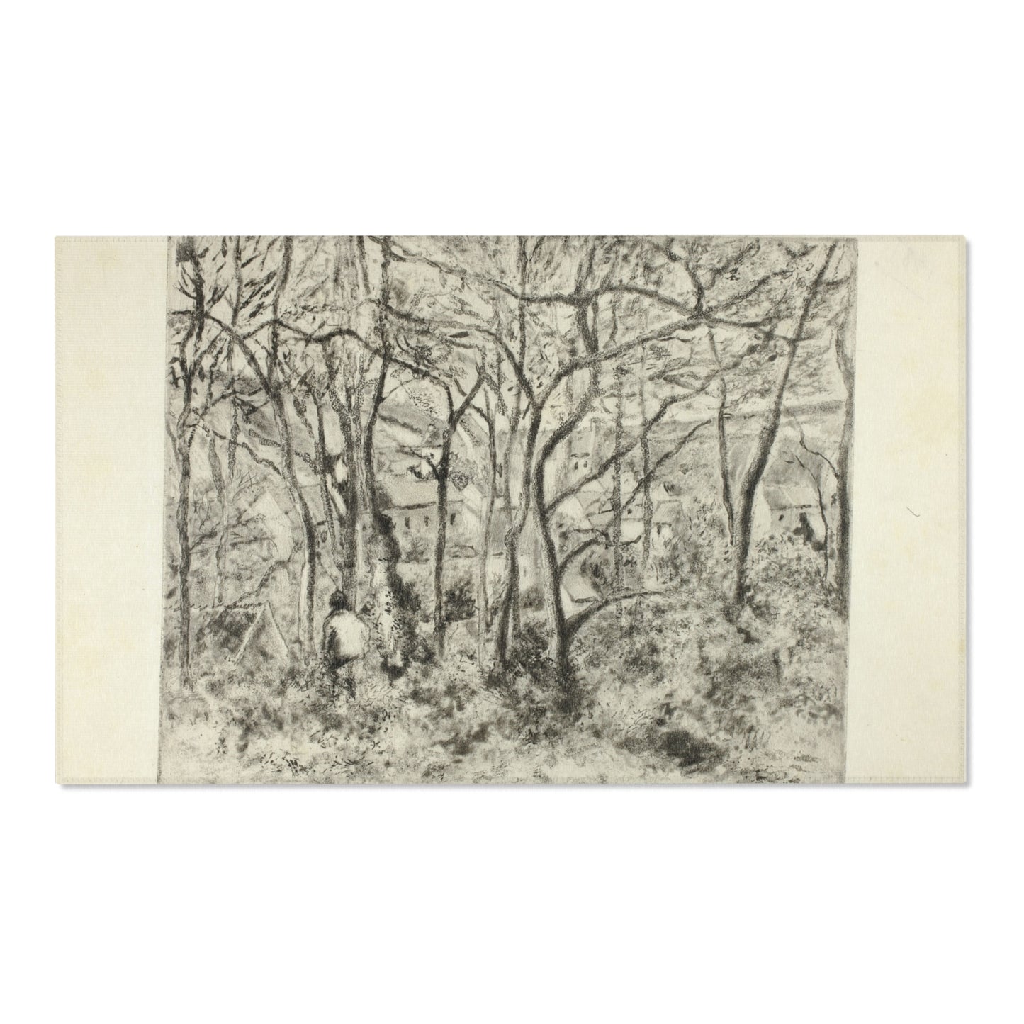 Camille Pissarro - Woodlands at the Hermitage | Area Rug