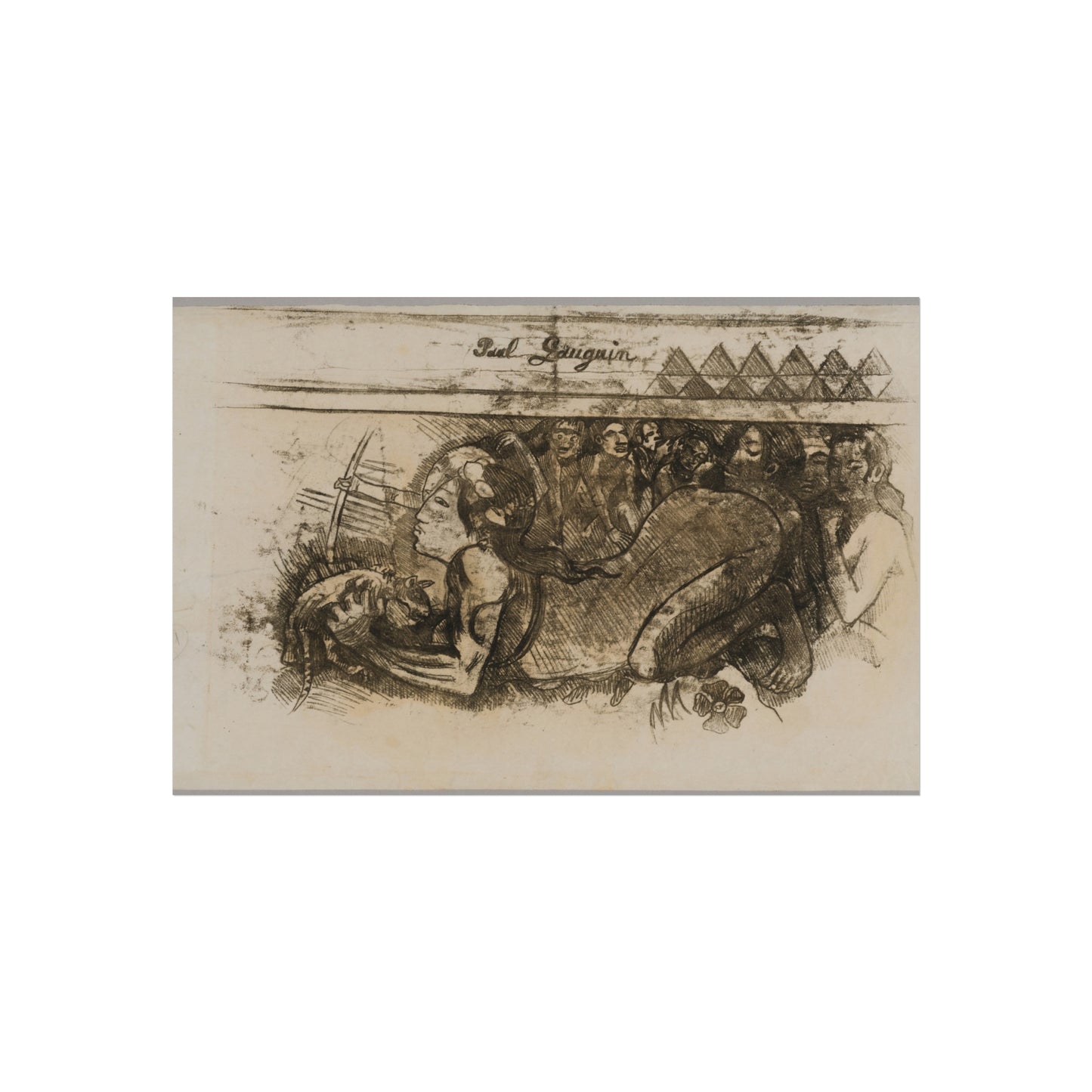 Paul Gauguin - Woman with a Cat | Fine Art Poster