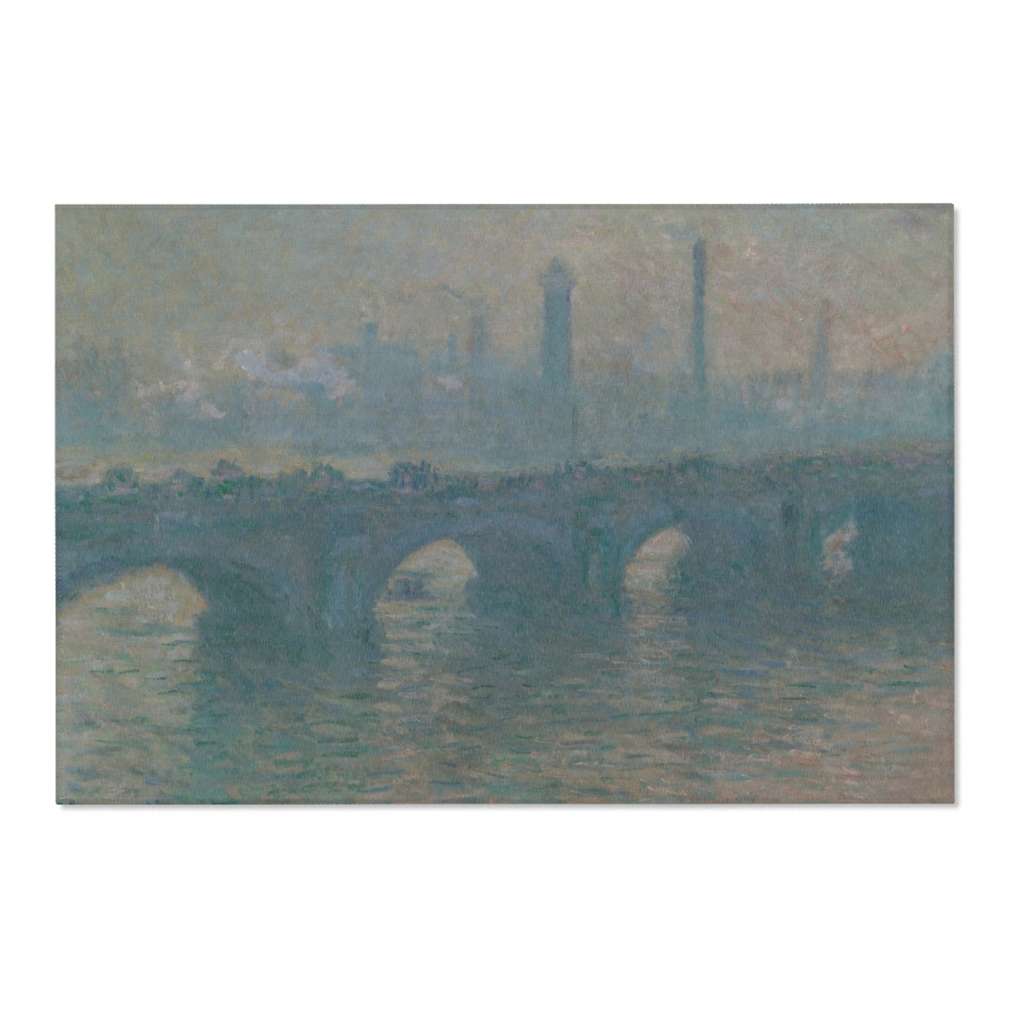 Claude Monet - Waterloo Bridge, Gray Weather | Area Rug
