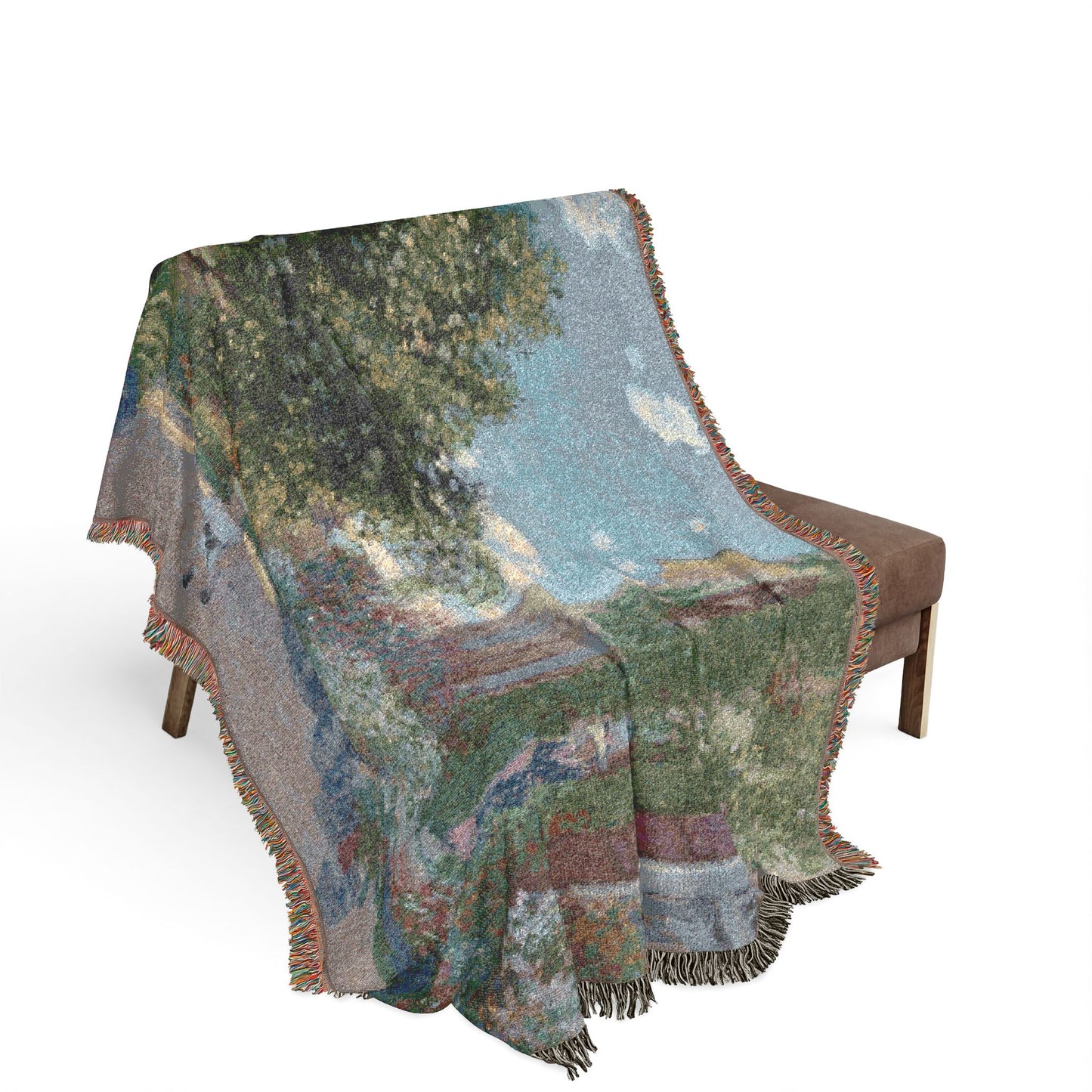 Claude Monet - The Artist's House at Argenteuil | Woven Tapestry Blanket