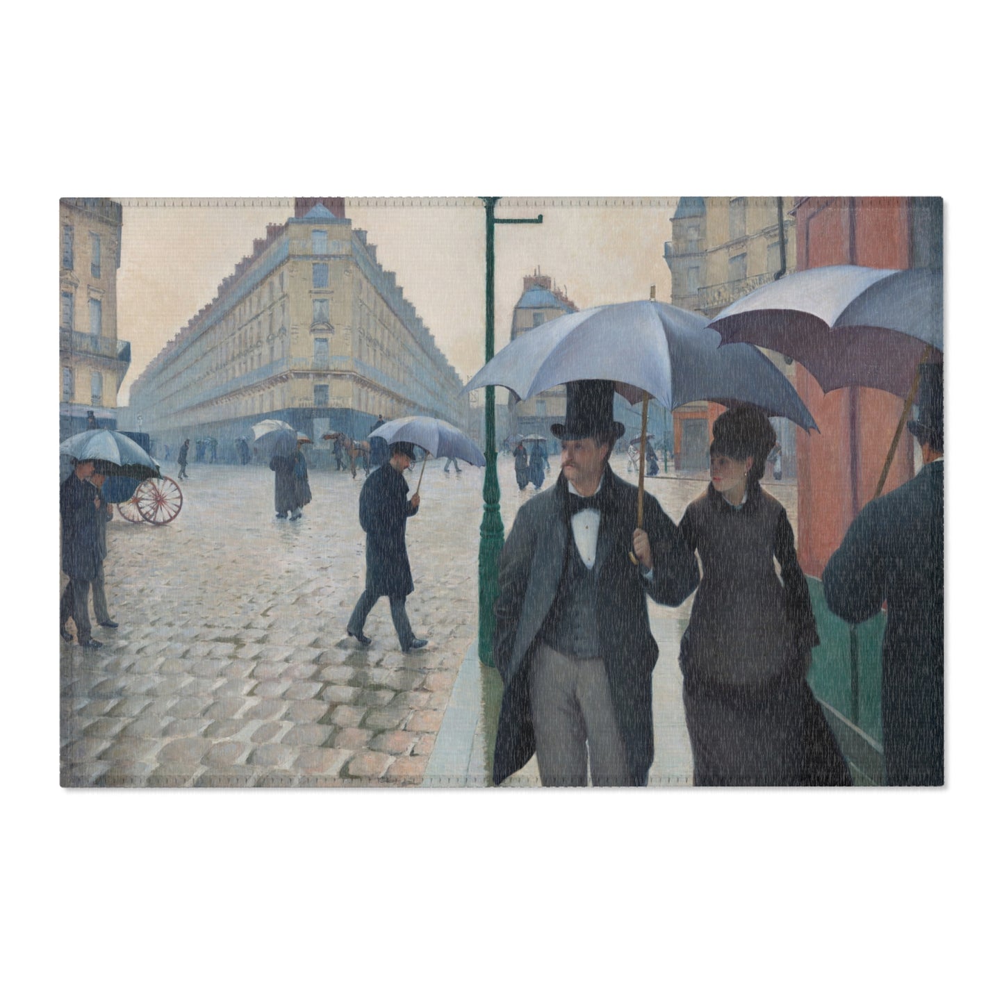 Gustave Caillebotte - Paris Street; Rainy Day | Area Rug