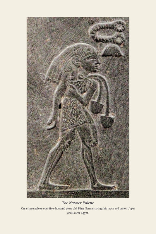 The Narmer Palette — antique art print