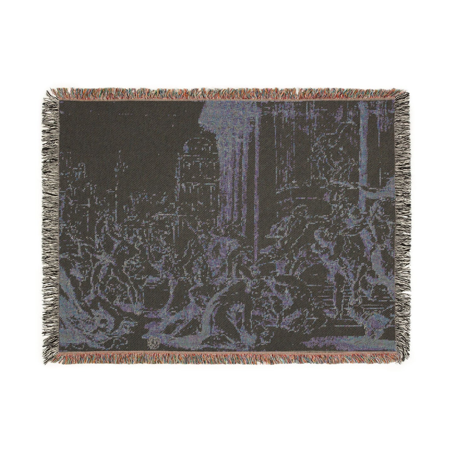 School of Nicolas Poussin - Massacre of the Innocents (recto); Figure Sketches (verso) | Woven Tapestry Blanket