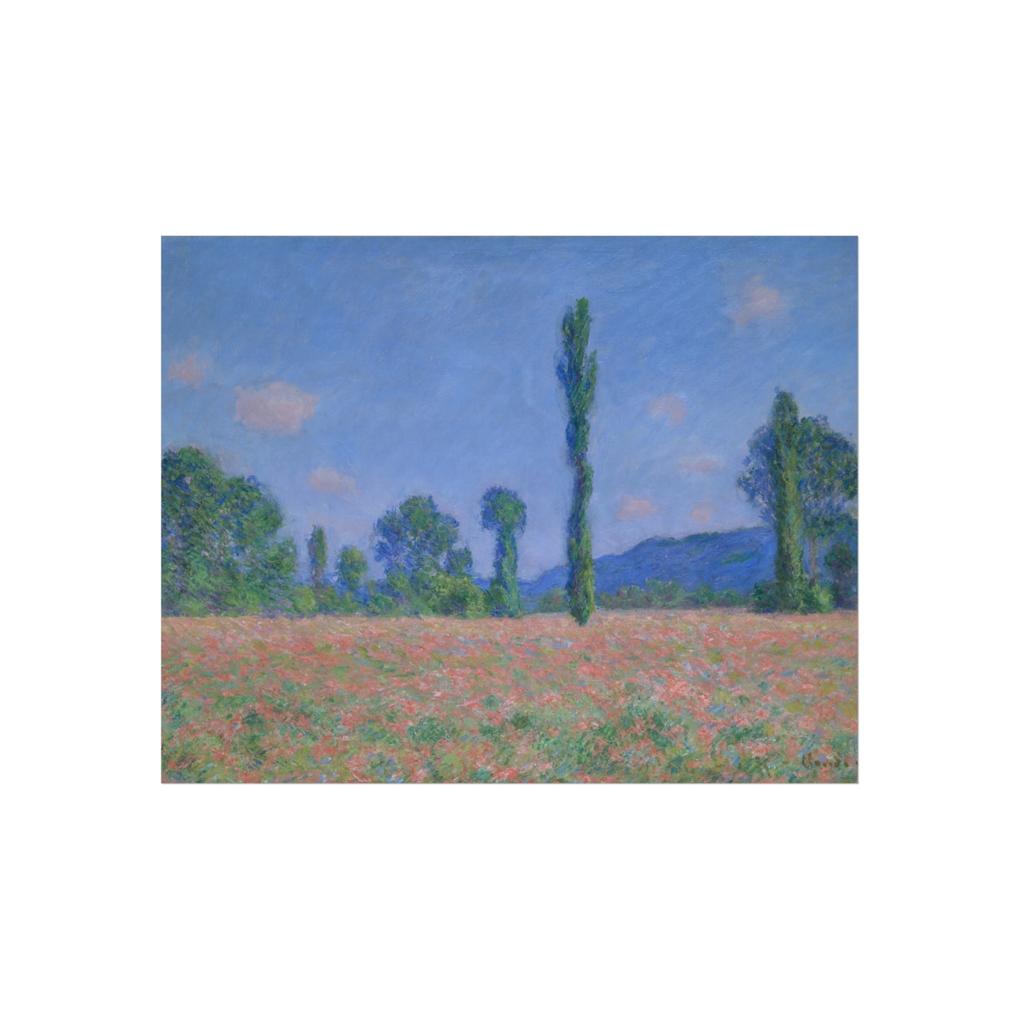 Claude Monet - Poppy Field (Giverny) | Fine Art Poster