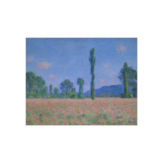 Poppy Field (Giverny) — Claude Monet Fine Art Poster