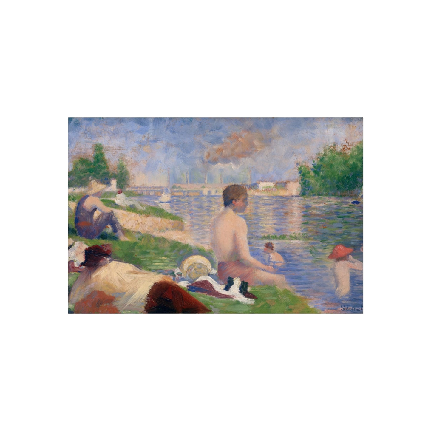 Georges Seurat - Final Study for Bathers at Asnières | Fine Art Poster