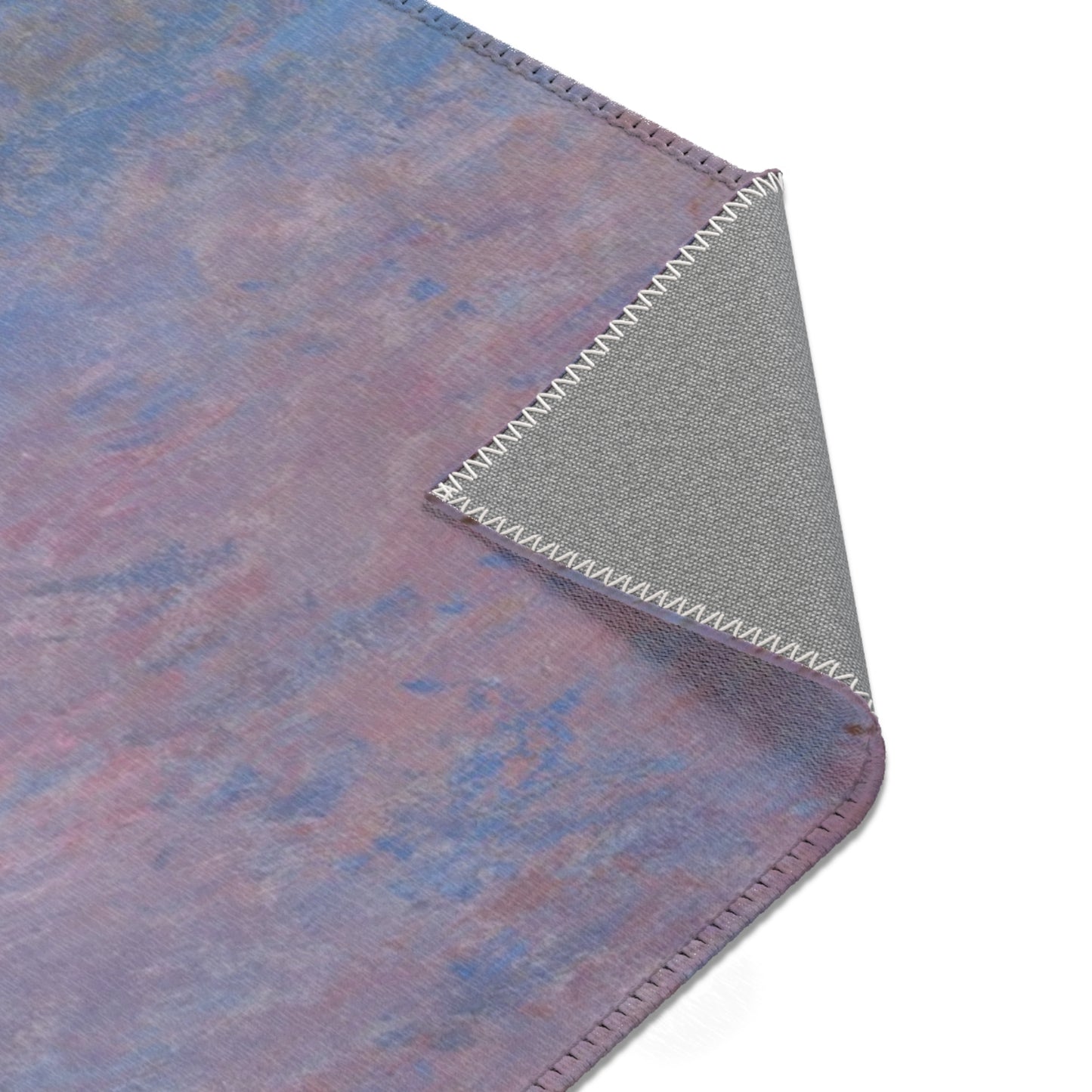 Claude Monet - Stacks of Wheat (Sunset, Snow Effect) | Area Rug