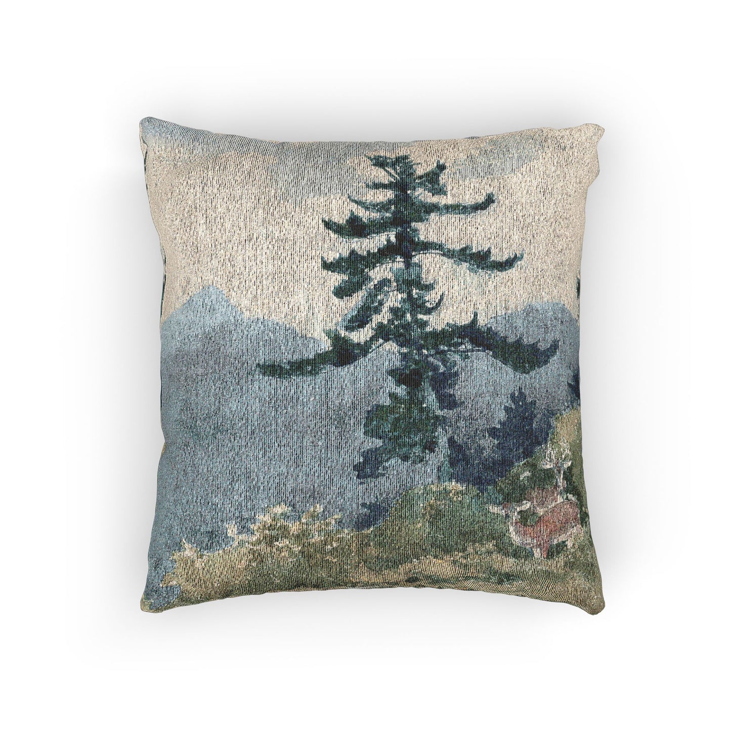 Winslow Homer - North Woods Club, Adirondacks (The Interrupted Tete-a-Tete) | Woven Pillow