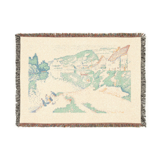 The Andelys — Signac Tapestry Blanket