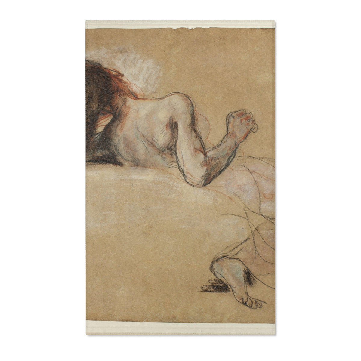 Crouching Woman — Delacroix Area Rug