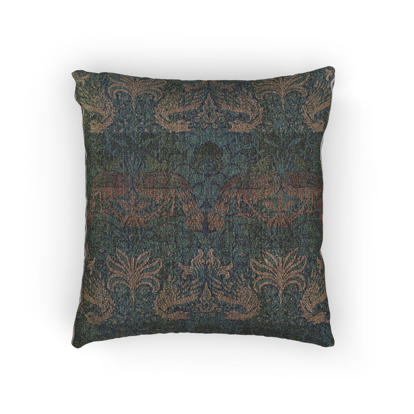 127_peacock-and-dragon | Woven Pillow