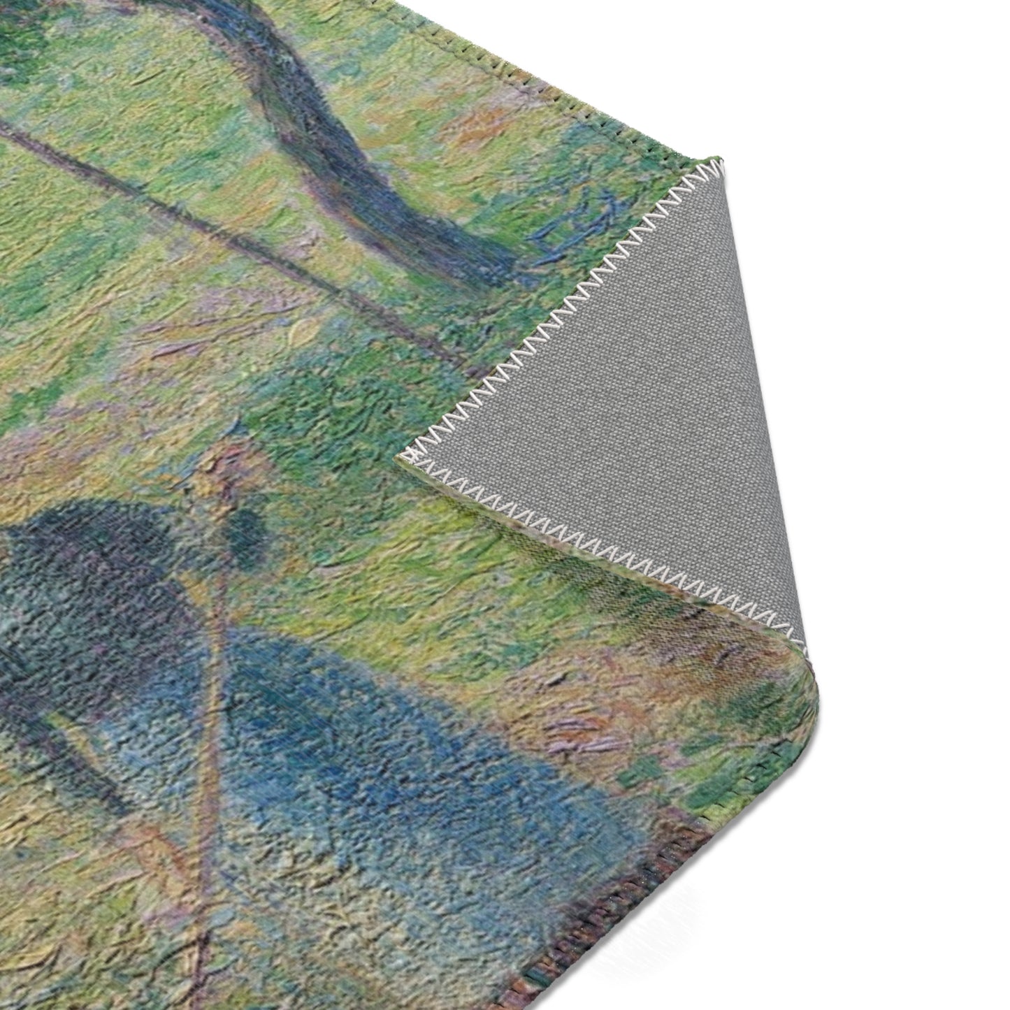 Camille Pissarro - Haymaking at Éragny | Area Rug