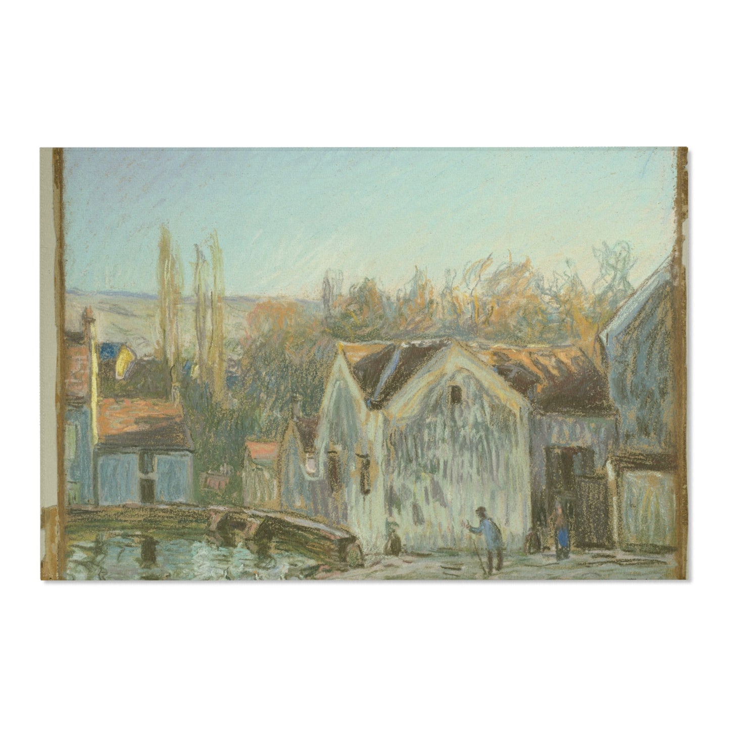 Alfred Sisley - A Corner of Moret-sur-Loing | Area Rug