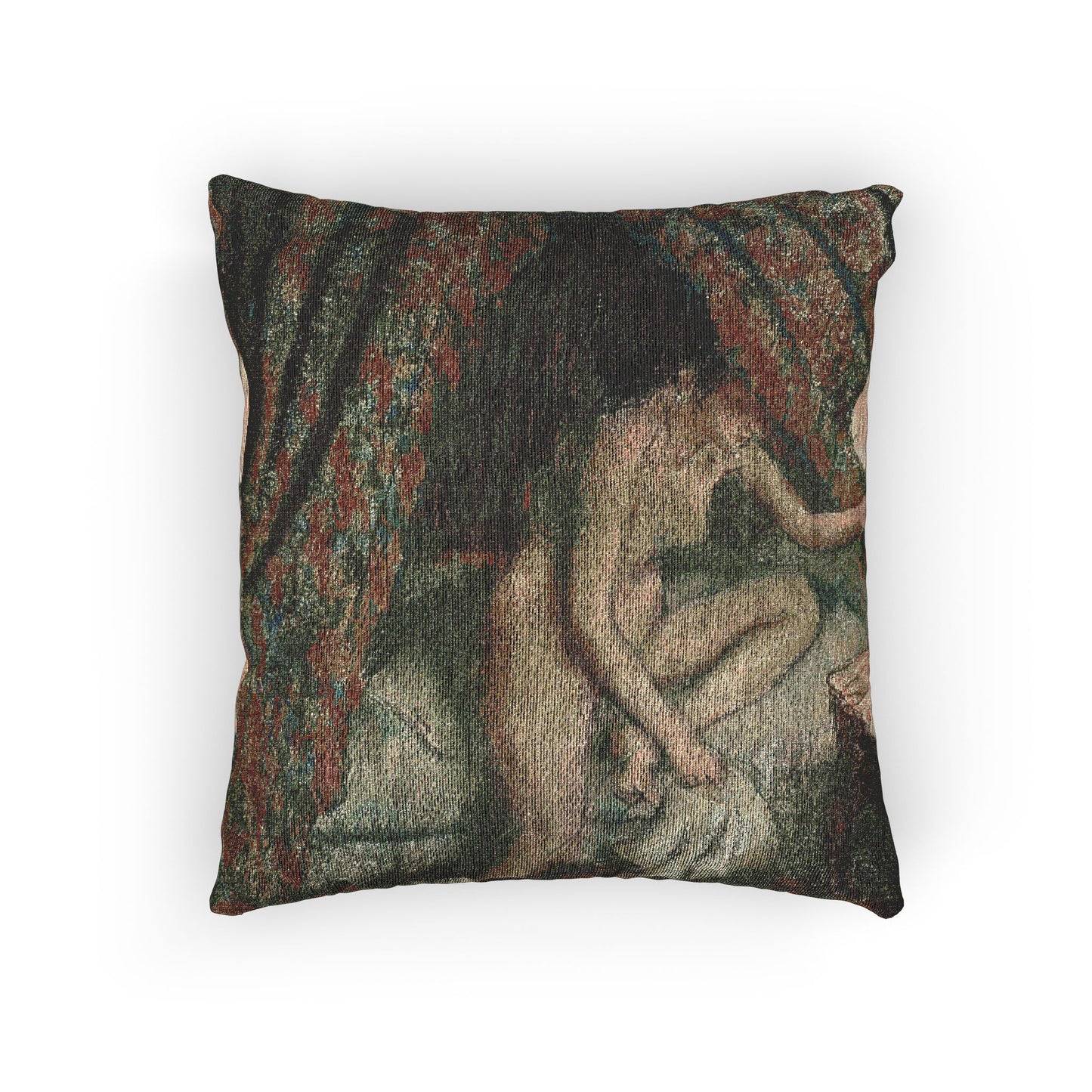 Hilaire Germain Edgar Degas - Retiring | Woven Pillow