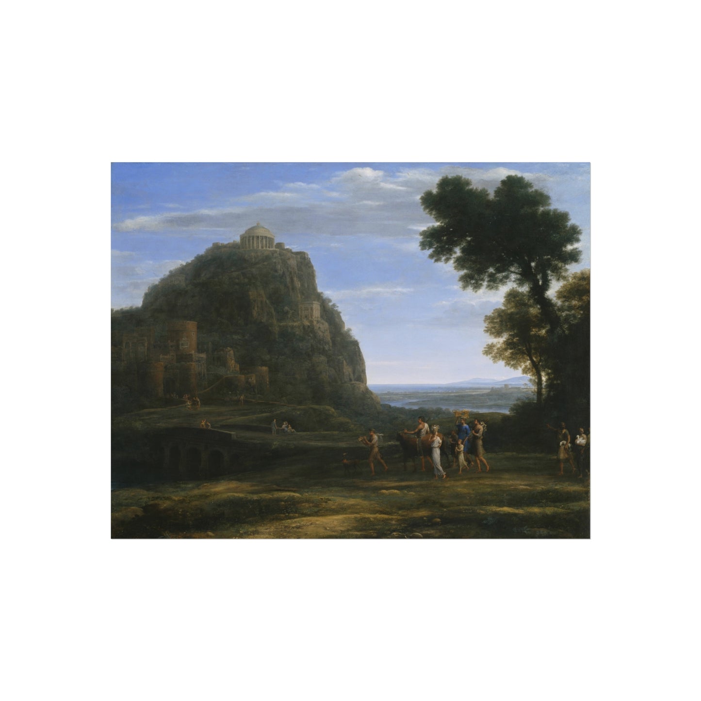 Claude Lorrain - View of Delphi with a Procession | Fine Art Poster