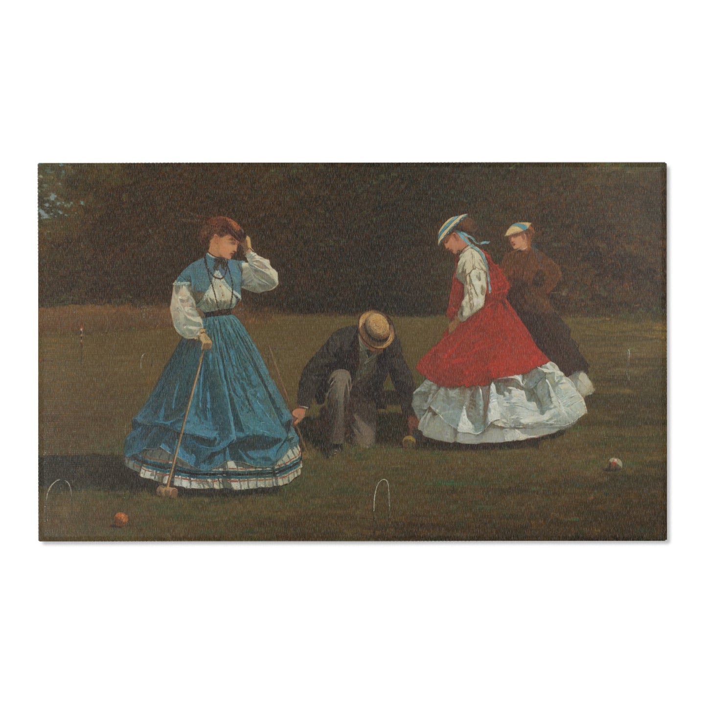 Winslow Homer - Croquet Scene | Area Rug