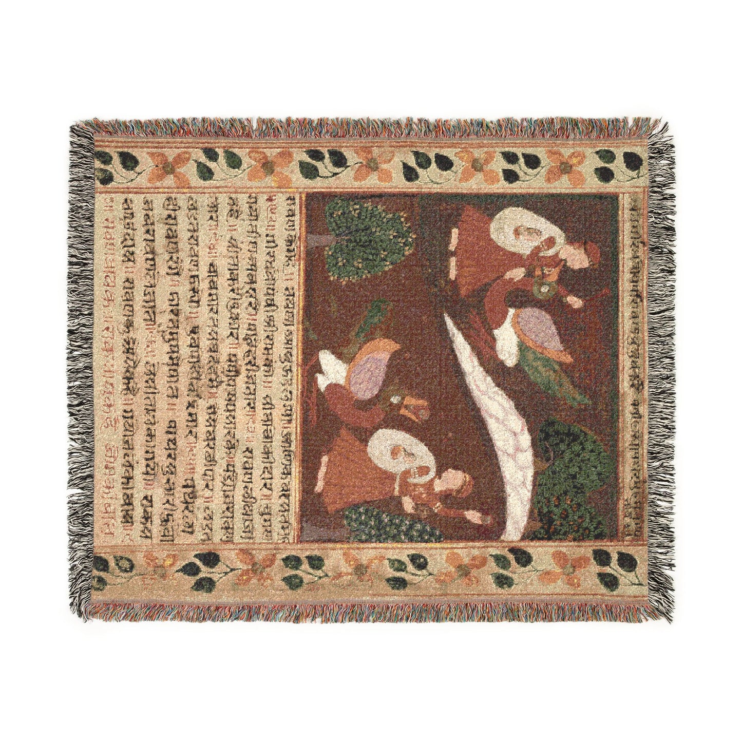 Ravana battles the great vulture Jatayu and defeats him by throwing stones in his mouth, folio 18 (recto) from a Chandana Malayagiri Varta (
