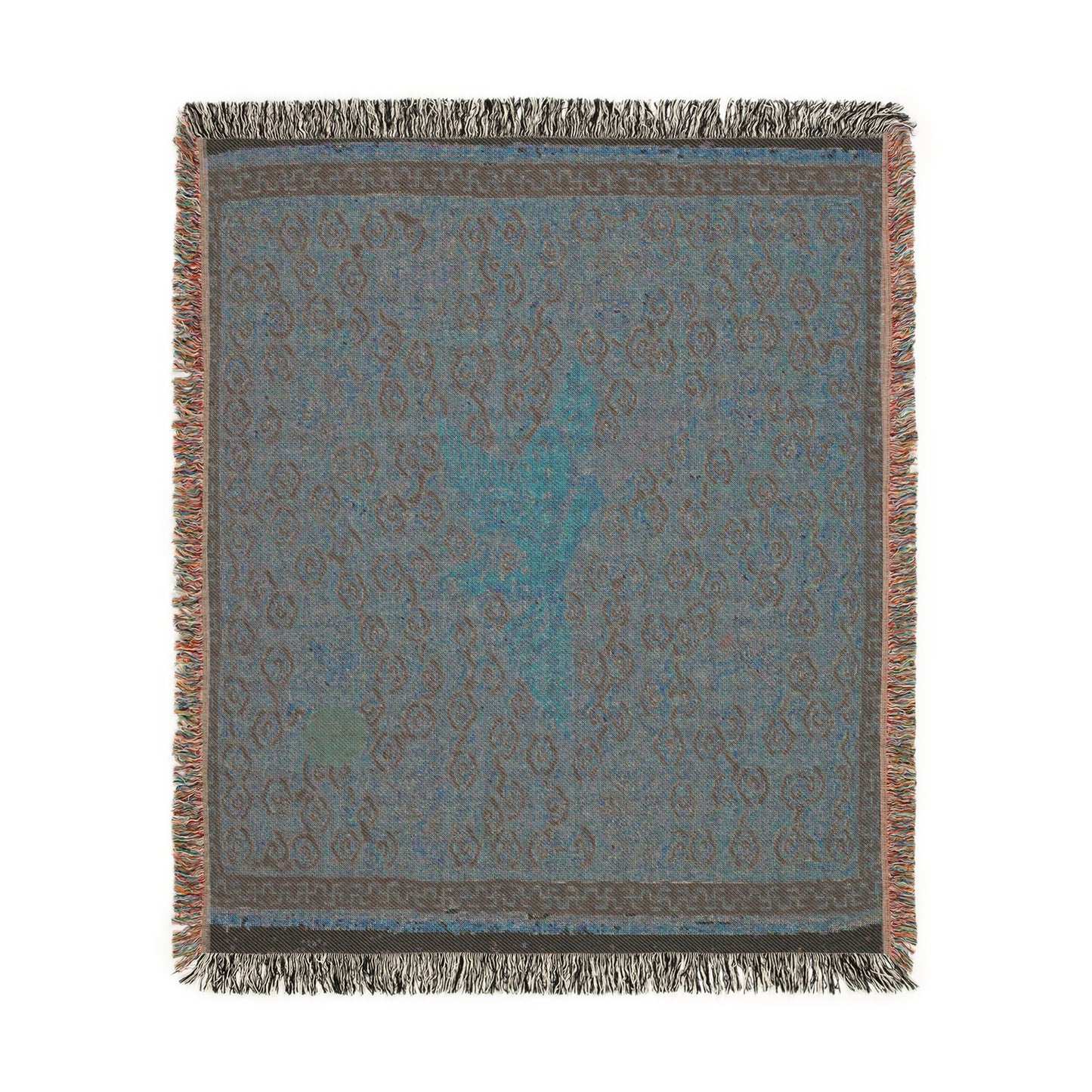 133_rank-badge-buzi | Woven Tapestry Blanket
