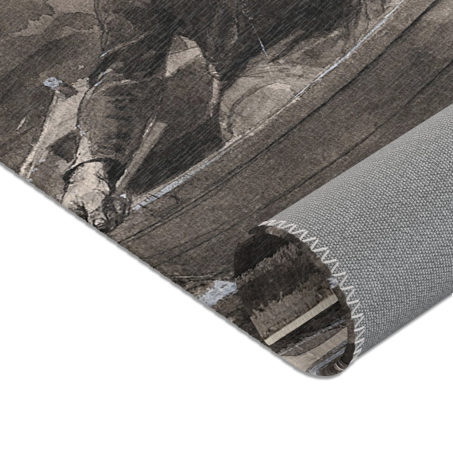 Winslow Homer - Netting the Fish | Area Rug