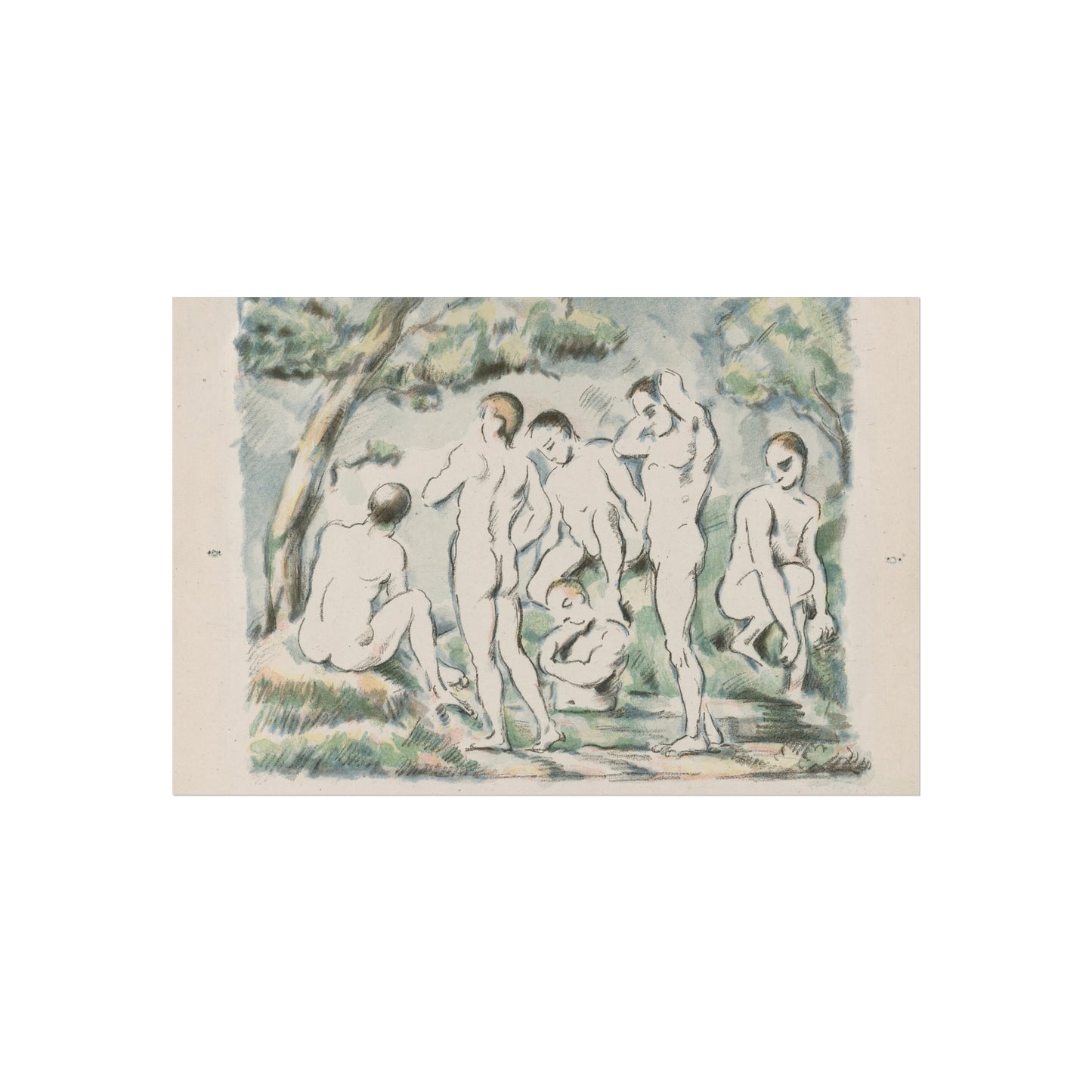 Paul Cezanne - Small Bathers | Fine Art Poster