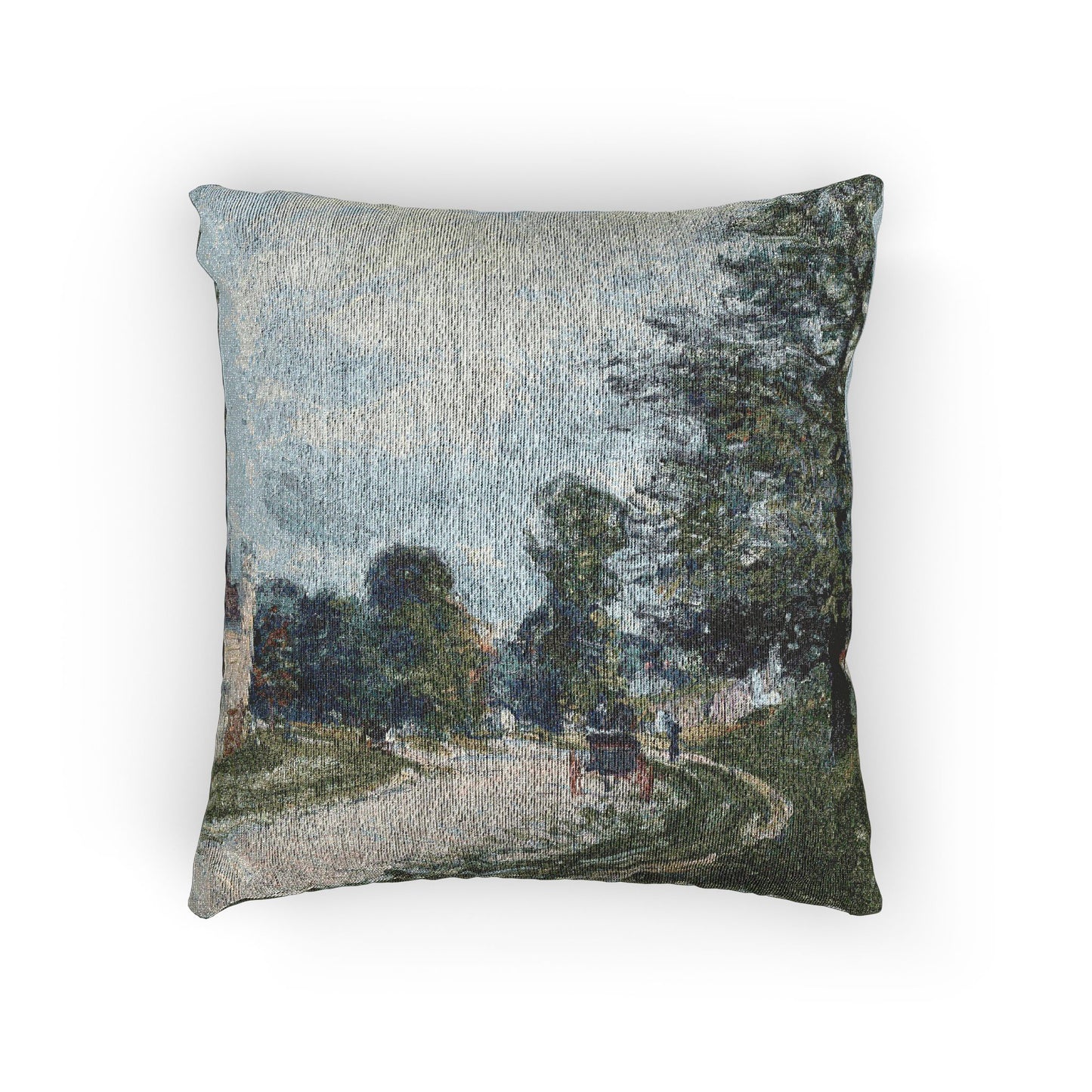 Alfred Sisley - A Turn in the Road | Woven Pillow