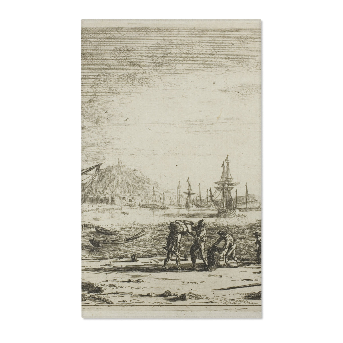 Harbor with a Large Tower — Lorrain Area Rug