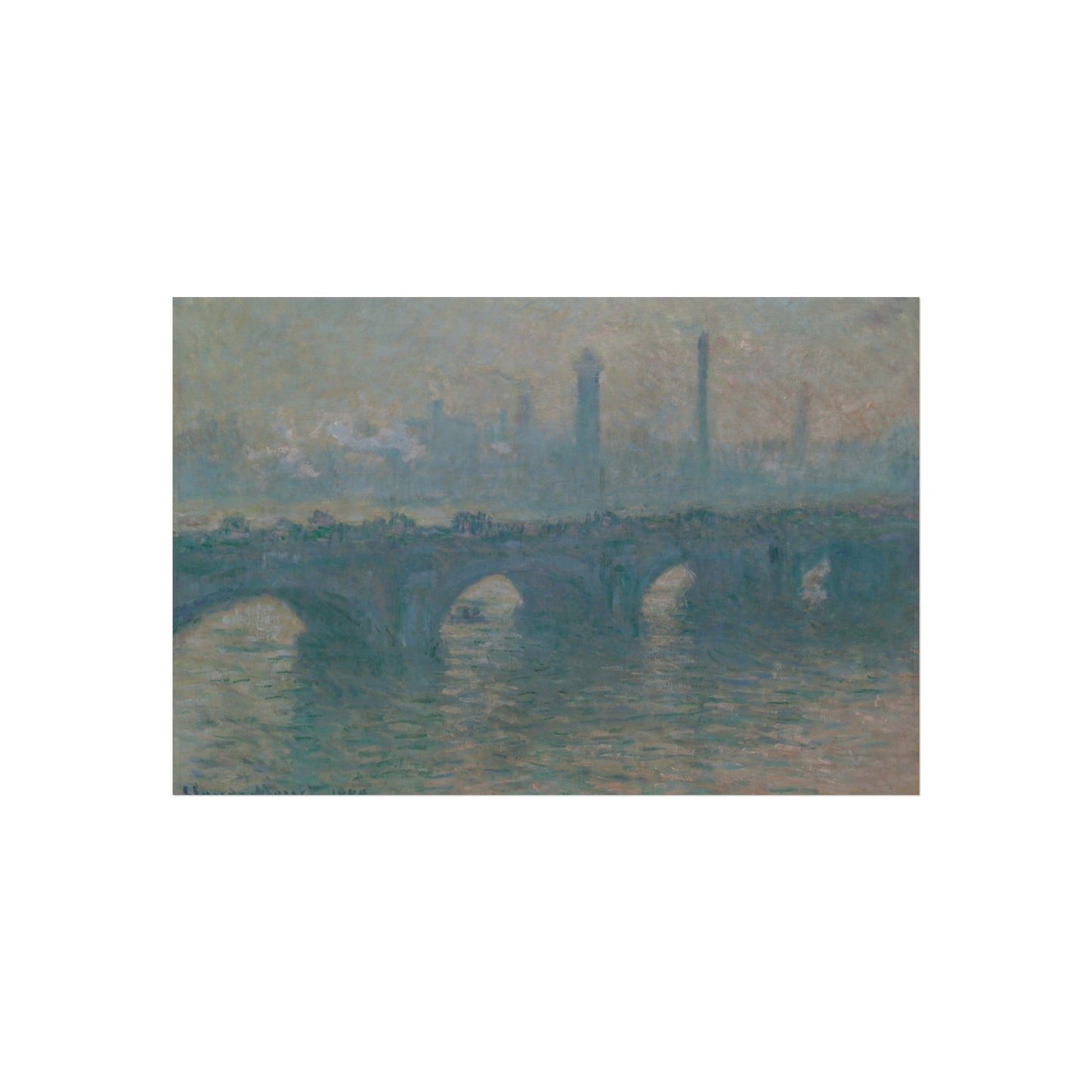 Claude Monet - Waterloo Bridge, Gray Weather | Fine Art Poster