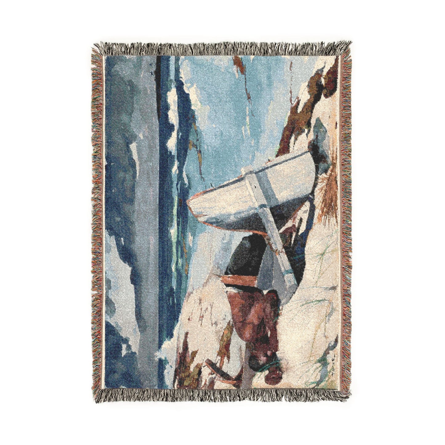 Winslow Homer - After the Hurricane, Bahamas | Woven Tapestry Blanket