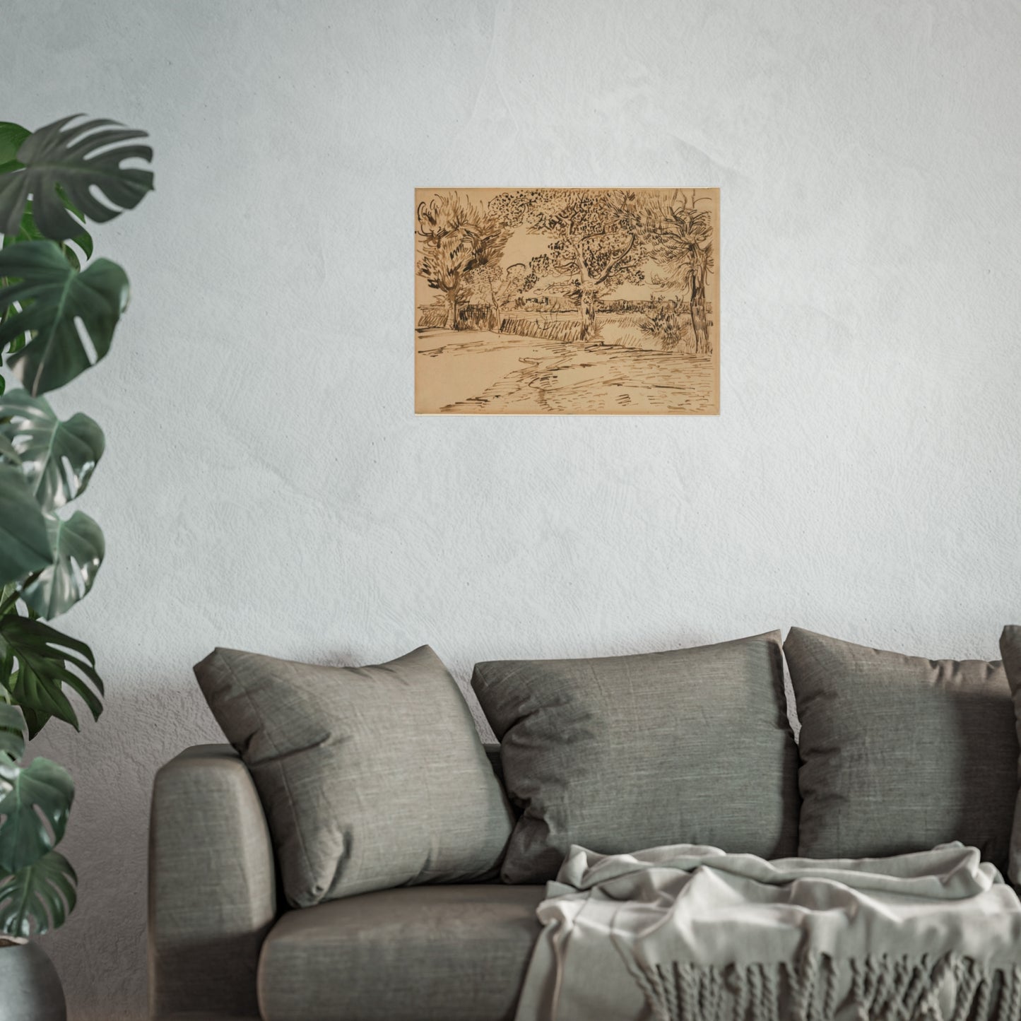 Vincent van Gogh - Landscape at Arles | Fine Art Poster