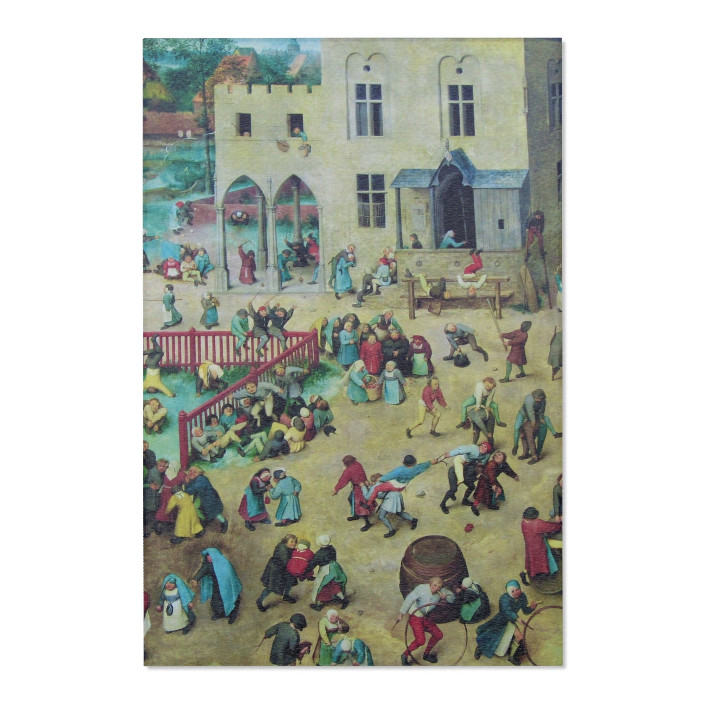 -2022-02-07 Children's Games, Pieter Bruegel the Elder, West Street, Cromer, Norfolk | Area Rug