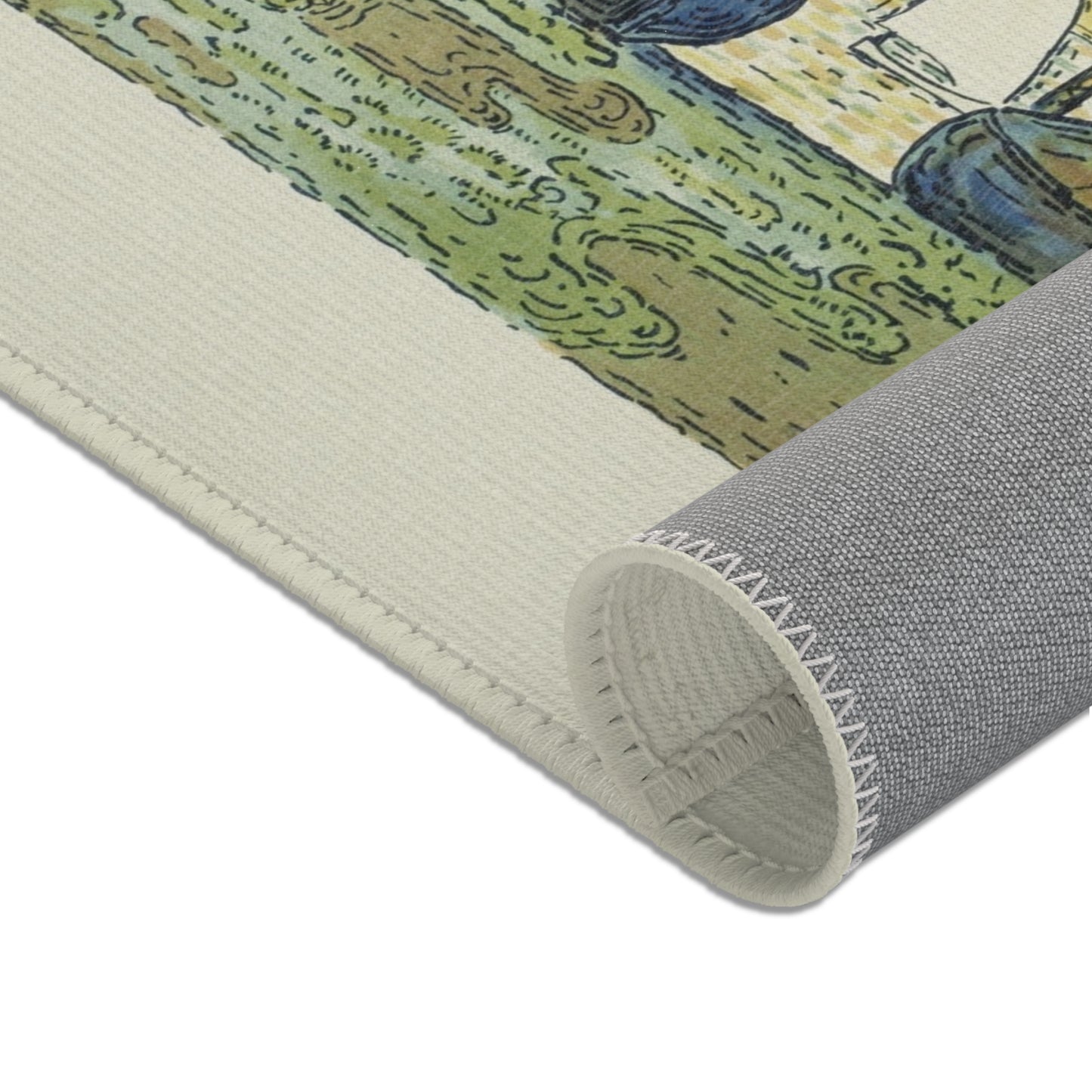 Paul Signac - The Port of St. Tropez II, from the seventh album of L'Estampe originale | Area Rug