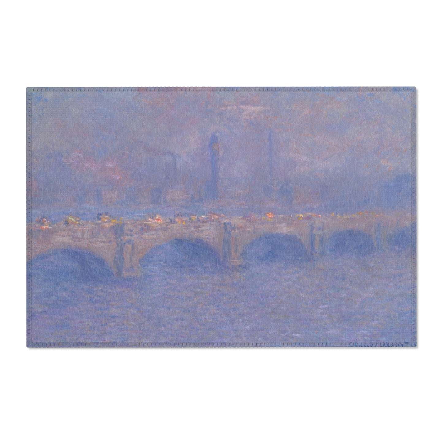 Claude Monet - Waterloo Bridge, Sunlight Effect | Area Rug