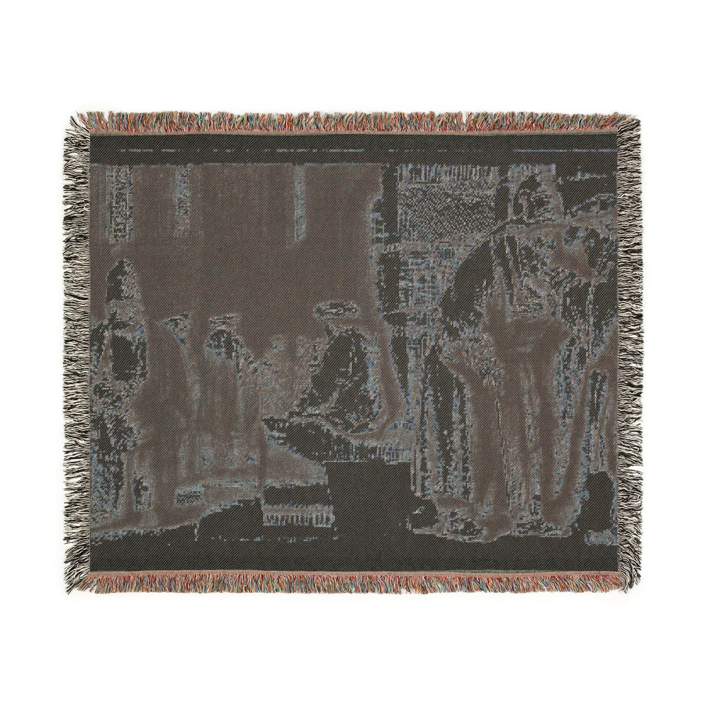 Rembrandt van Rijn - Jews in the Synagogue | Woven Tapestry Blanket