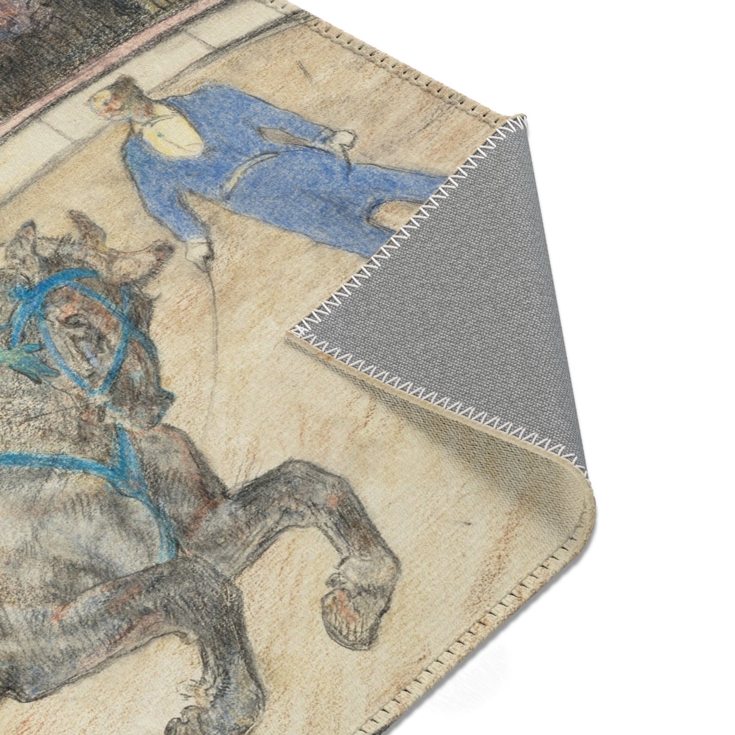 Henri de Toulouse-Lautrec - At the Circus Work in the Ring | Area Rug