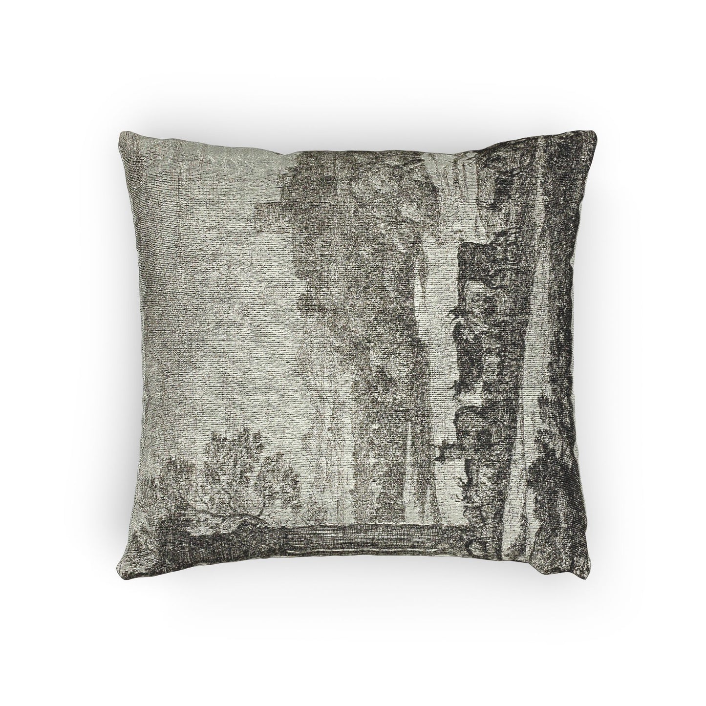 Claude Lorrain - The Herd Returning in Stormy Weather | Woven Pillow